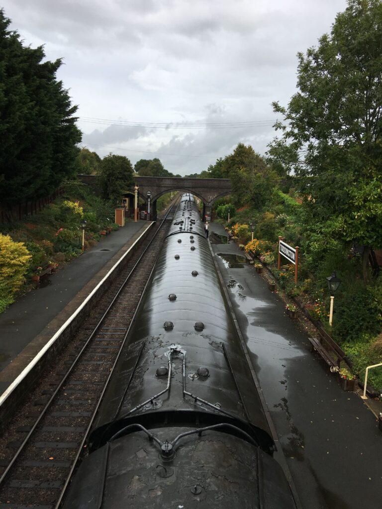 Railway train From Bridge